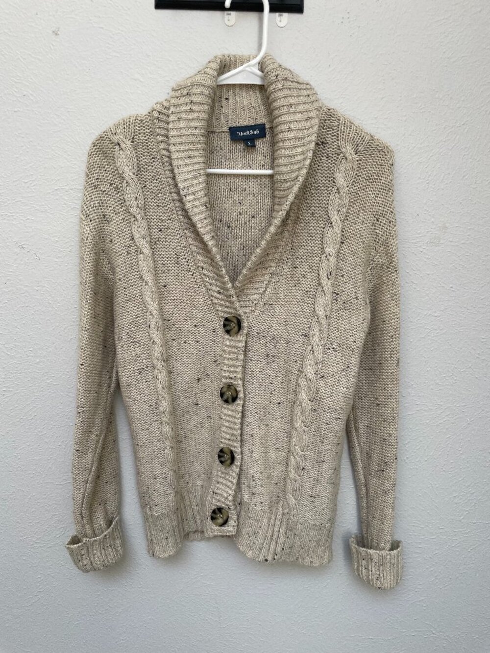 ModCloth Cable-knit Shawl Collar Cardigan S